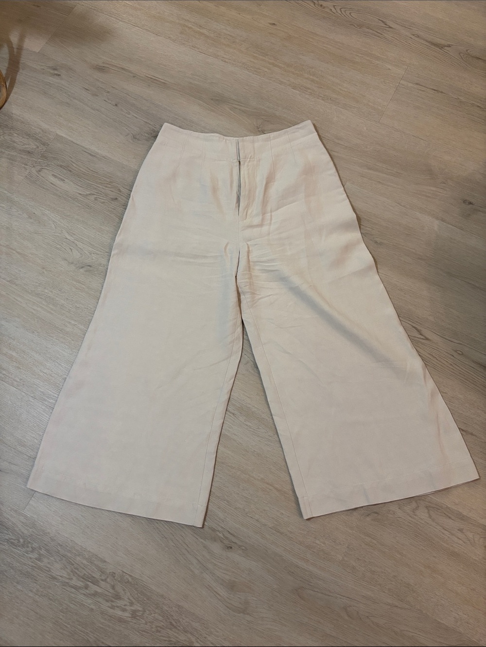 DEREK LAM 10 Crosby Pants, Size 6 Linen wide leg cropped NWOT
